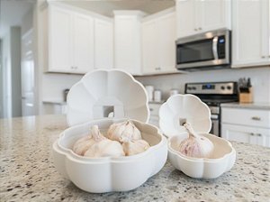 Porta Alho Grande Organizador De Cozinha Decorativo 10cm