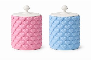 Organizador Multiuso com Textura de Corações