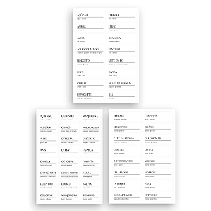 Etiquetas Adesivas para Tempero e Mantimento Ou EA100 - Branco