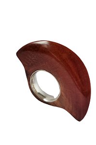 Anel em Nó de Pinho e Prata - Aro 16