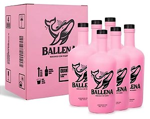 Caixa c/ 6 Licor Ballena Creme De Morango com Tequila 750ml