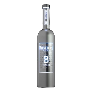 Vodka Belvedere Chrome Edition Luminous 1750ml com Led
