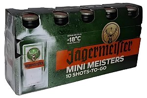 Licor Aperitivo Jagermeister 10 unidades de 20ml