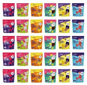 Kit 30x Preparos Para Drinks 100g Easy Drinks 6 Sabores Diferentes
