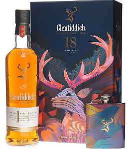 Whisky Gleiddich 18 Anos 700ml Limited Edition Desing Small + Cantil