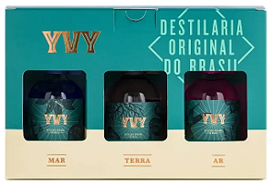 Kit Gin Trilogia Yvy Premium Mar Terra Ar 50ml