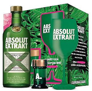 Kit Vodka Absolut Extrakt 750ml Edição Limitada