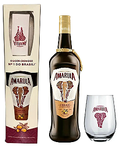 Kit Licor Amarula Cream 750ml C/copo Dubai