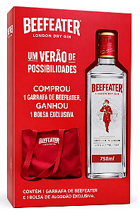 Kit Gin London Dry Beefeater 750ml + Bolsa Oficial Exclusiva