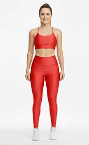 Conjunto Fitness Legging e Top Básico Freedom com Brilho