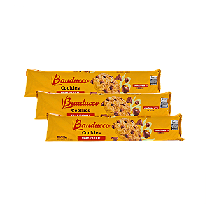 COOKIES TRADICIONAL 100G BAUDUCCO - KIT 3 UNIDADES