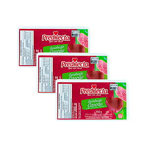 GOIABADA CASCÃO PRÁTICA 350G PREDILECTA - KIT 3 UNIDADES