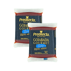 GOIABADA GOURMET ZERO ADIÇÃO DE AÇÚCAR 300G PREDILECTA - KIT 2 UNIDADES