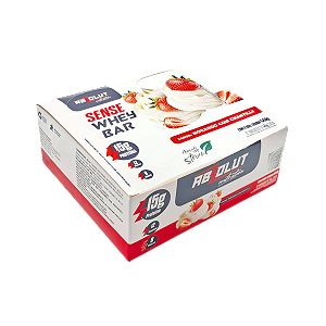 BARRINHA SENSE MORANGO CHANTILLY 540G ABSOLUT - KIT 12 UNIDADES