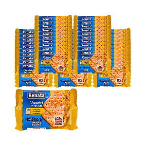 Biscoito Cream Cracker Integral Renata - Kit com 50 Unidades de 10g
