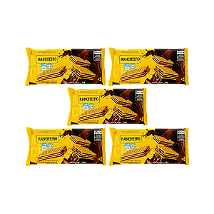 Wafer Chocolate Vegano e Zero Lactose Rancheiro - Kit com 5 Unidades