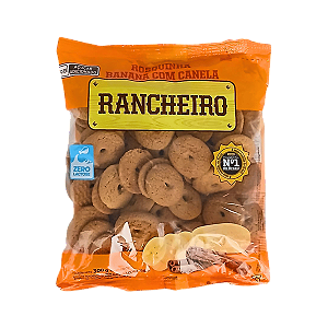 ROSQUINHA BANANA COM CANELA ZERO LACTOSE 300G RANCHEIRO