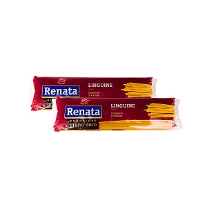 Macarrão Linguine de Grano Duro 500g Renata - Kit 2 Unidades