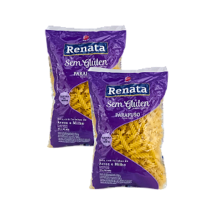 Macarrão Parafuso Sem Glúten 500g - Kit 2 Unidades