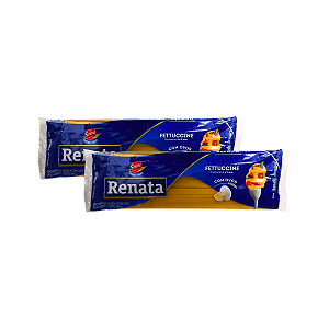Macarrão Fettuccine com Ovos 500g - Kit 2 Unidades Renata