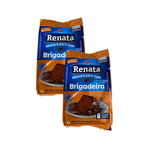 Mistura para Bolo Sabor Brigadeiro 400g Renata - Kit 2 Unidades