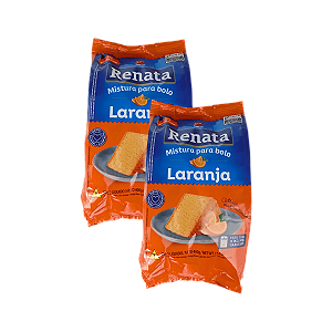 Mistura para Bolo Sabor Laranja 400g Renata - Kit 2 Unidades