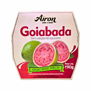 GOIABADA S/ ADIÇAO DE AÇUCARES e S. Gluten 190G AIRON