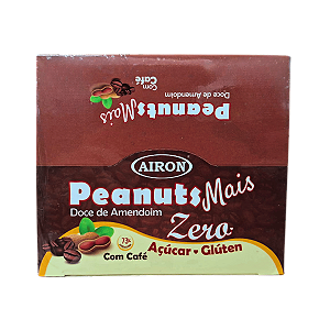Paçoquinha Zero Café Sem Gluten e Sem LActose 17g Airon Kit 27 Unidades