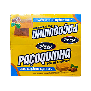 Paçoquinha Zero 17g Sem Glúten e Sem Lactose Airon Kit 27 unidades