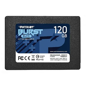 SSD Patriot Burst Elite, 120GB, Sata III, Leitura 450MB/s e Gravação 320MB/s
