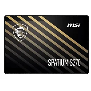 SSD MSI Spatium S270, 240GB, Sata III, Leitura 500Mbs e Gravação 400Mbs