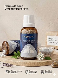 Floral De Bach Toczen Projecta Pet Hiperatividade Cão Gato 26g