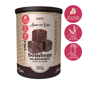 AMOR EM LATA ZERO AÇÚCAR MEIO AMARGO 200G FOOD4FTI