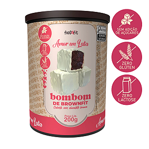 AMOR EM LATA ZERO AÇÚCAR CHOCOLATE BRANCO 200G FOOD4FIT
