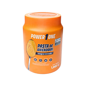 PASTA DE AMENDOIM CROCANTE INTEGRAL 1KG POWER 1 ONE