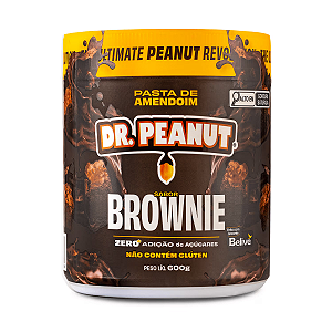 PASTA DE AMENDOIM 600G DR. PEANUT BROWNIE