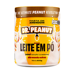 PASTA DE AMENDOIM 600G DR. PEANUT LEITE EM PÓ