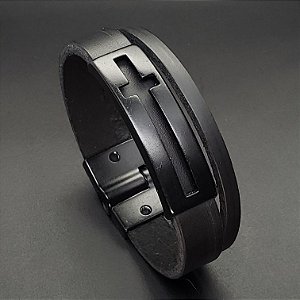 PULSEIRA CRUZ VAZADA PRETA