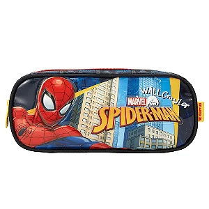 ESTOJO SIMPLES ESCOLAR HOMEM ARANHA BLACK BASIC