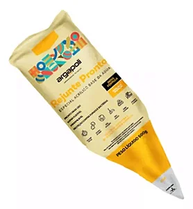 KIT 18 UNIDADES de Rejunte Pronto Para Aplicar Corte O Bico E Use - Cor PLATINA - 500g