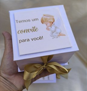 Caixas para convite padrinho de batismo