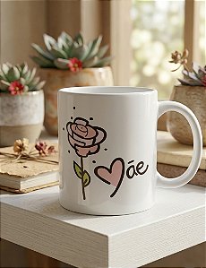 Caneca de porcelana personalizada