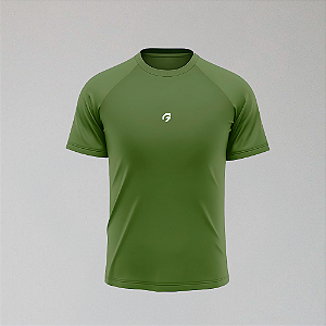 Camiseta Poliamida ARG Verde Musgo – Logo Meio Branco