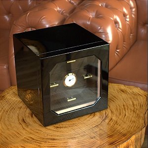 Caixa Umidora Premium para 100 Charutos com 3 Gavetas