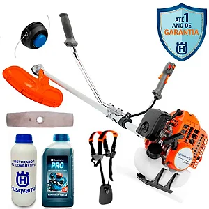Kit-Rocadeira-Husqvarna-143RS -com-Oleo, Lubrificante e Misturador