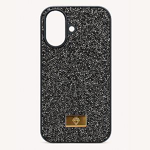 CAPA PARA IPHONE 16 - PRETO BRILHANTE - LIVU DIAMOND