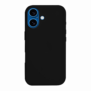 CAPA COURO PARA IPHONE 16 - PRETA - LIVU FINE