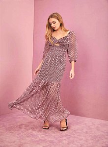 Vestido Midi Estampado