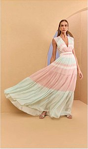 Vestido Longo Mussileline Estampado