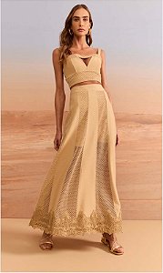 CONJUNTO TELA TOP E SAIA